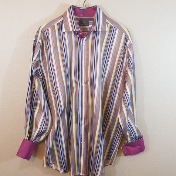 Thomas Dean Other - Thomas Dean Button down Flip Sleeve Striped shirt